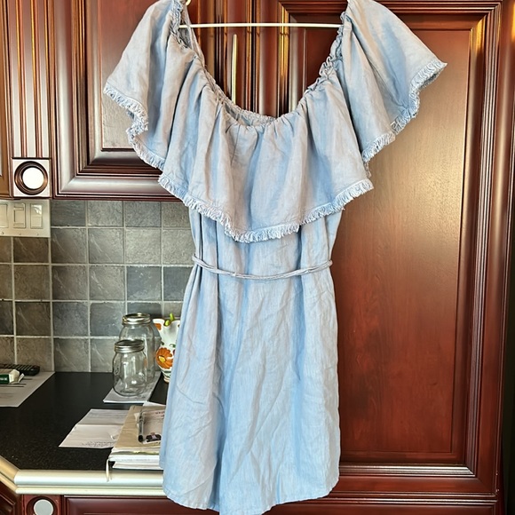 ZARA linen blend romper size large - Picture 8 of 9